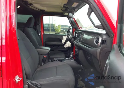 2021 Jeep Wrangler Unlimited Sahara 4X4 z USA, uszkodzony, nr VIN 1C4HJXEN3MW645824